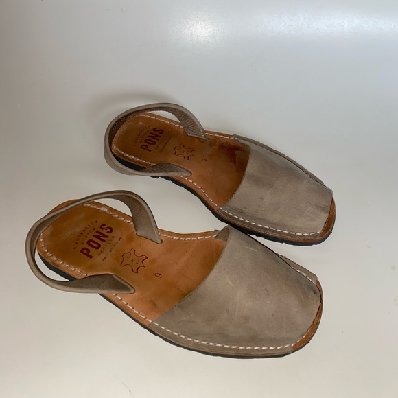 Pons Leather Slingback sandals Sz 9 Women’s - Picture 2 of 13